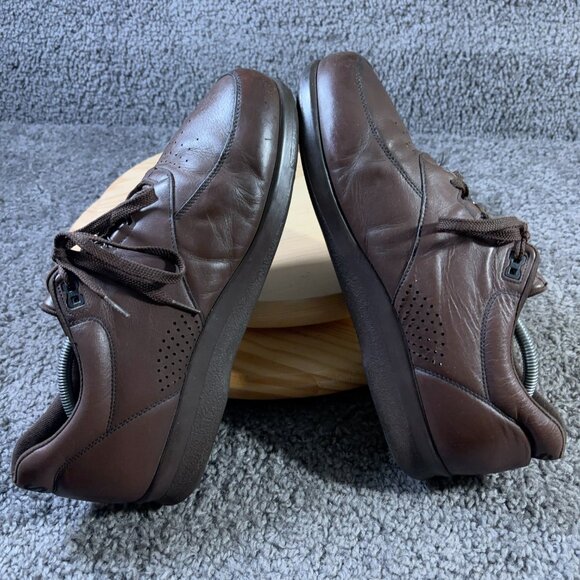 SAS Time Out Oxford Shoe Mens Size 12 Wide Brown Leather Comfort Made in USA - Picture 5 of 8